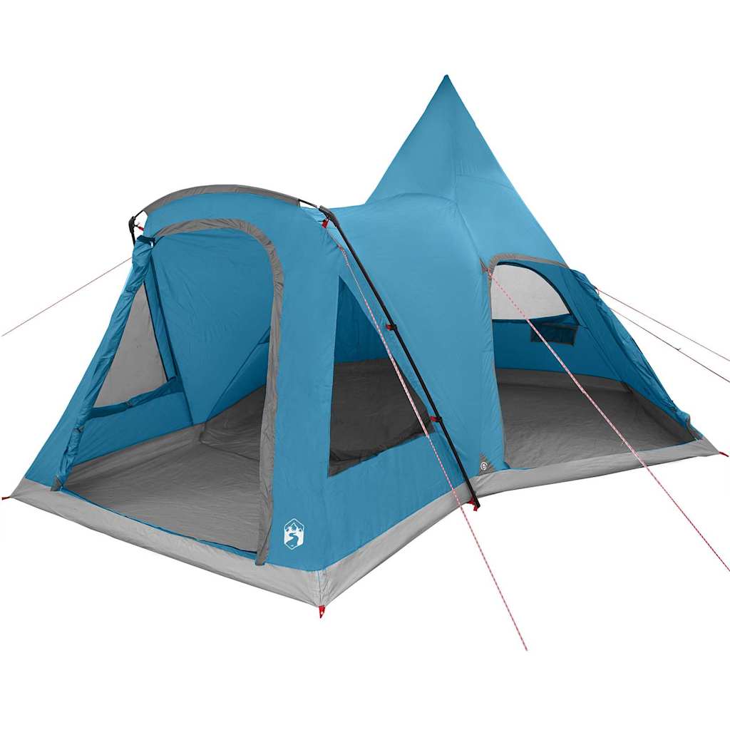 Teepee Telt 5-Person Med Tak Med Lagring Blå 545 X 450 X 295 Cm