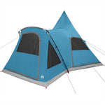 Teepee Telt 5-Person Med Tak Med Lagring Blå 545 X 450 X 295 Cm