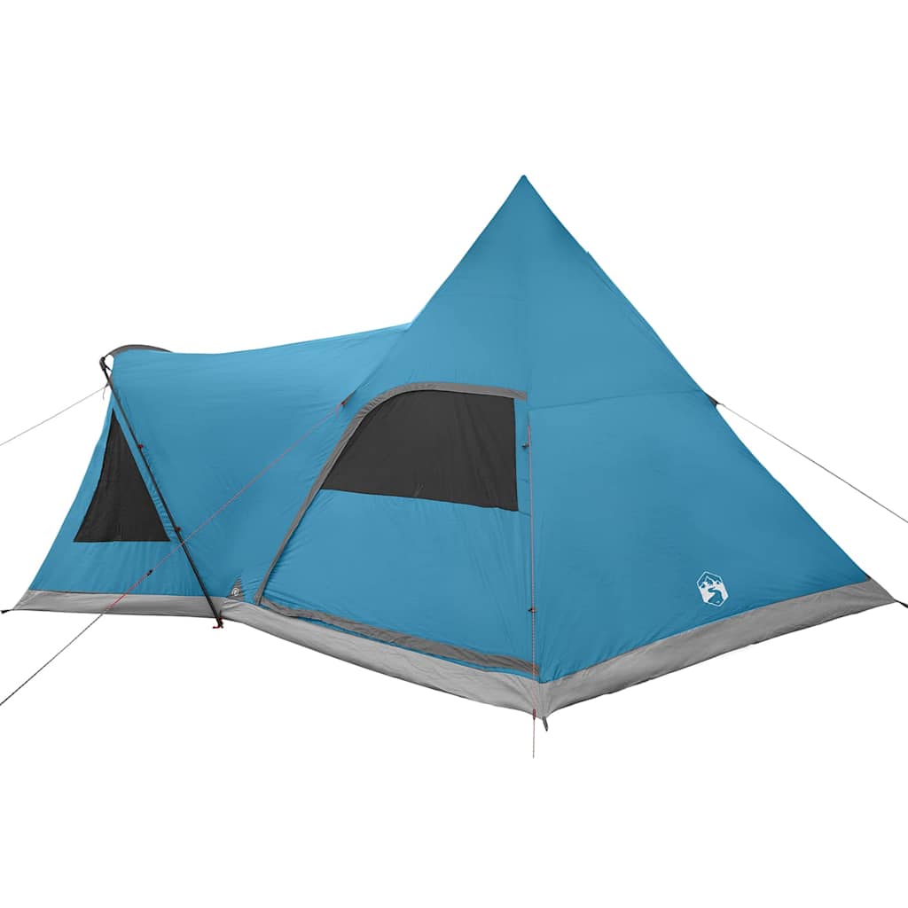 Teepee Telt 5-Person Med Tak Med Lagring Blå 545 X 450 X 295 Cm