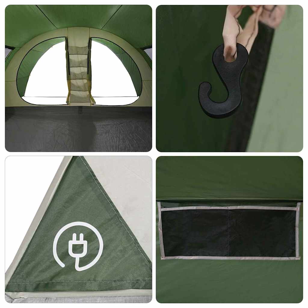 Tunnel Telt For 8 Personer Med Tak Grønn 710 X 460 X 245 Cm
