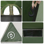 Tunnel Telt For 8 Personer Med Tak Grønn 710 X 460 X 245 Cm