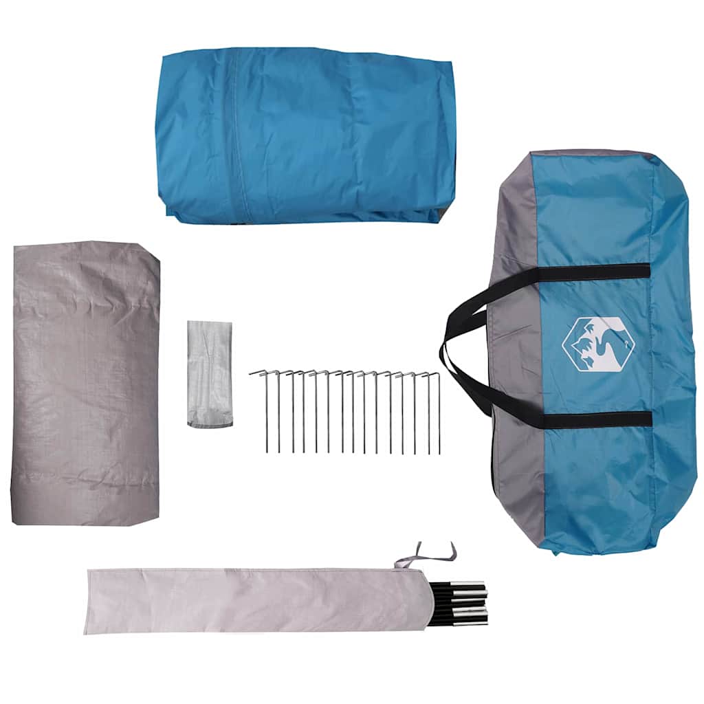 Telt For 16 Personer Med Tak Med Lagring Blå 680 X 510 X 210 Cm