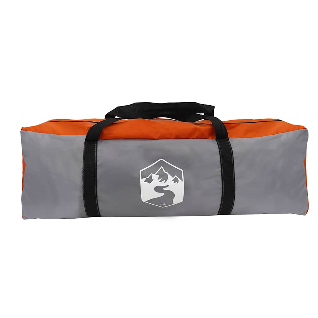 Telt For 16 Personer Med Tak Grå Og Oransje 680 X 510 X 210 Cm