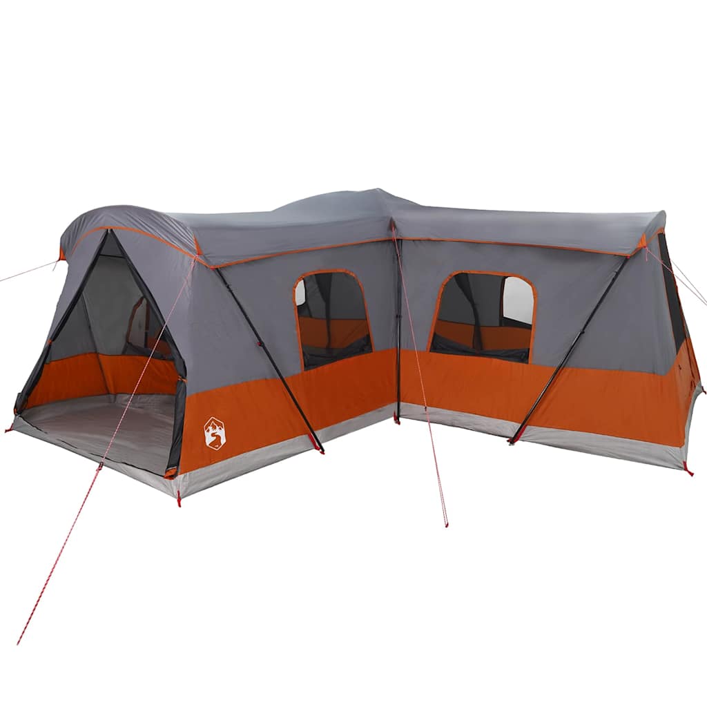 Telt For 16 Personer Med Tak Grå Og Oransje 680 X 510 X 210 Cm