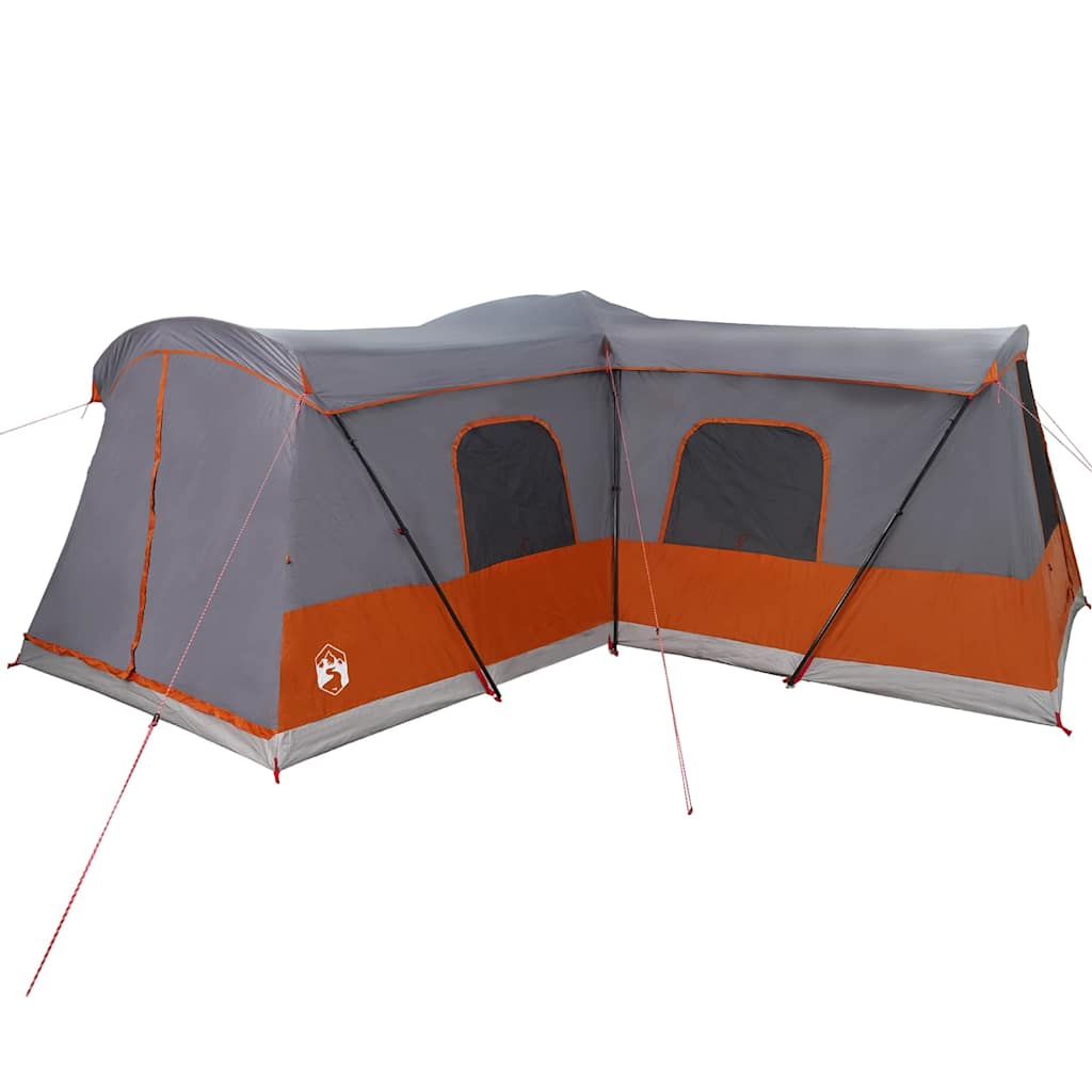 Telt For 16 Personer Med Tak Grå Og Oransje 680 X 510 X 210 Cm