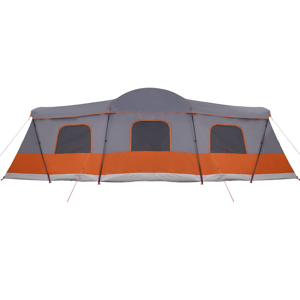 Telt For 16 Personer Med Tak Grå Og Oransje 680 X 510 X 210 Cm
