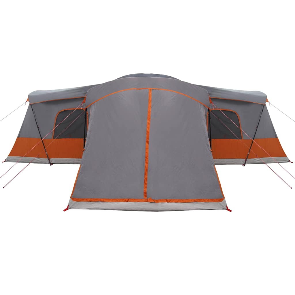 Telt For 16 Personer Med Tak Grå Og Oransje 680 X 510 X 210 Cm