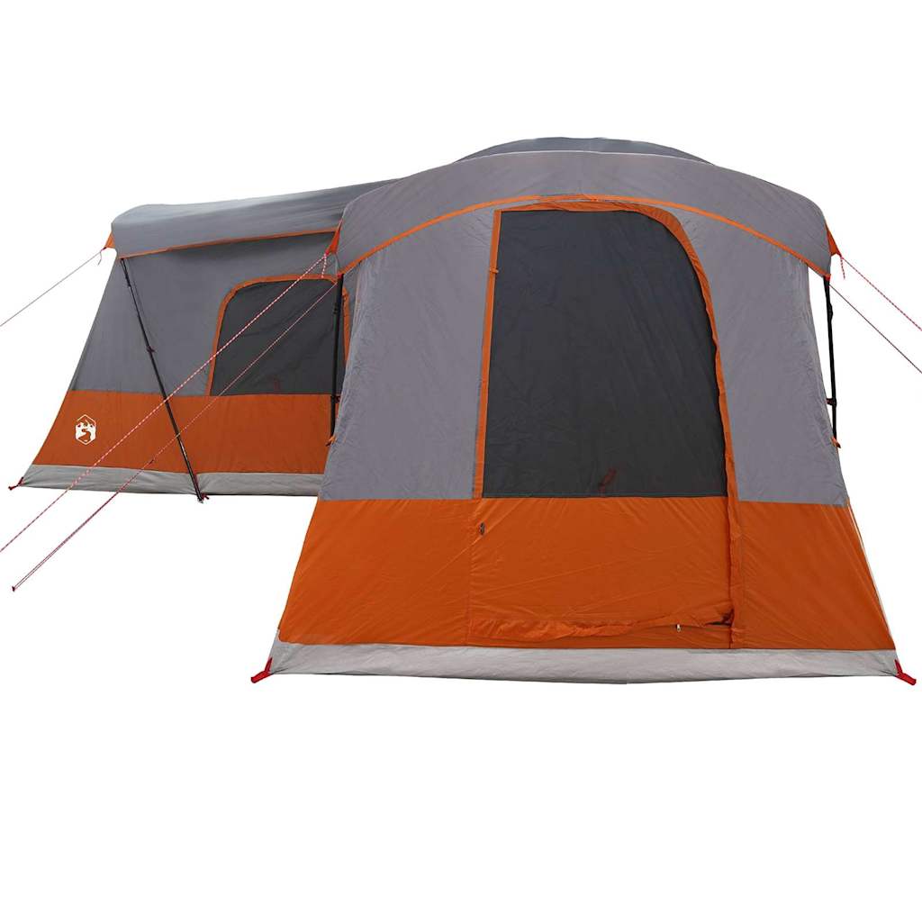 Telt For 16 Personer Med Tak Grå Og Oransje 680 X 510 X 210 Cm