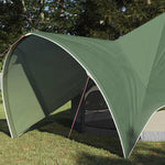 Teepee Telt 3-Person Med Tak Grønn Og Grå 312 X 312 X 197 Cm