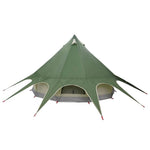 Teepee Telt 3-Person Med Tak Grønn Og Grå 312 X 312 X 197 Cm