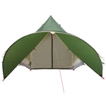Teepee Telt 3-Person Med Tak Grønn Og Grå 312 X 312 X 197 Cm