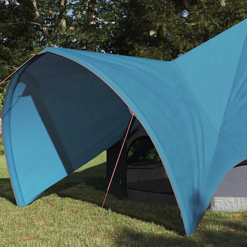 Teepee Telt 3-Person Med Tak Blå Og Grå 312 X 312 X 197 Cm