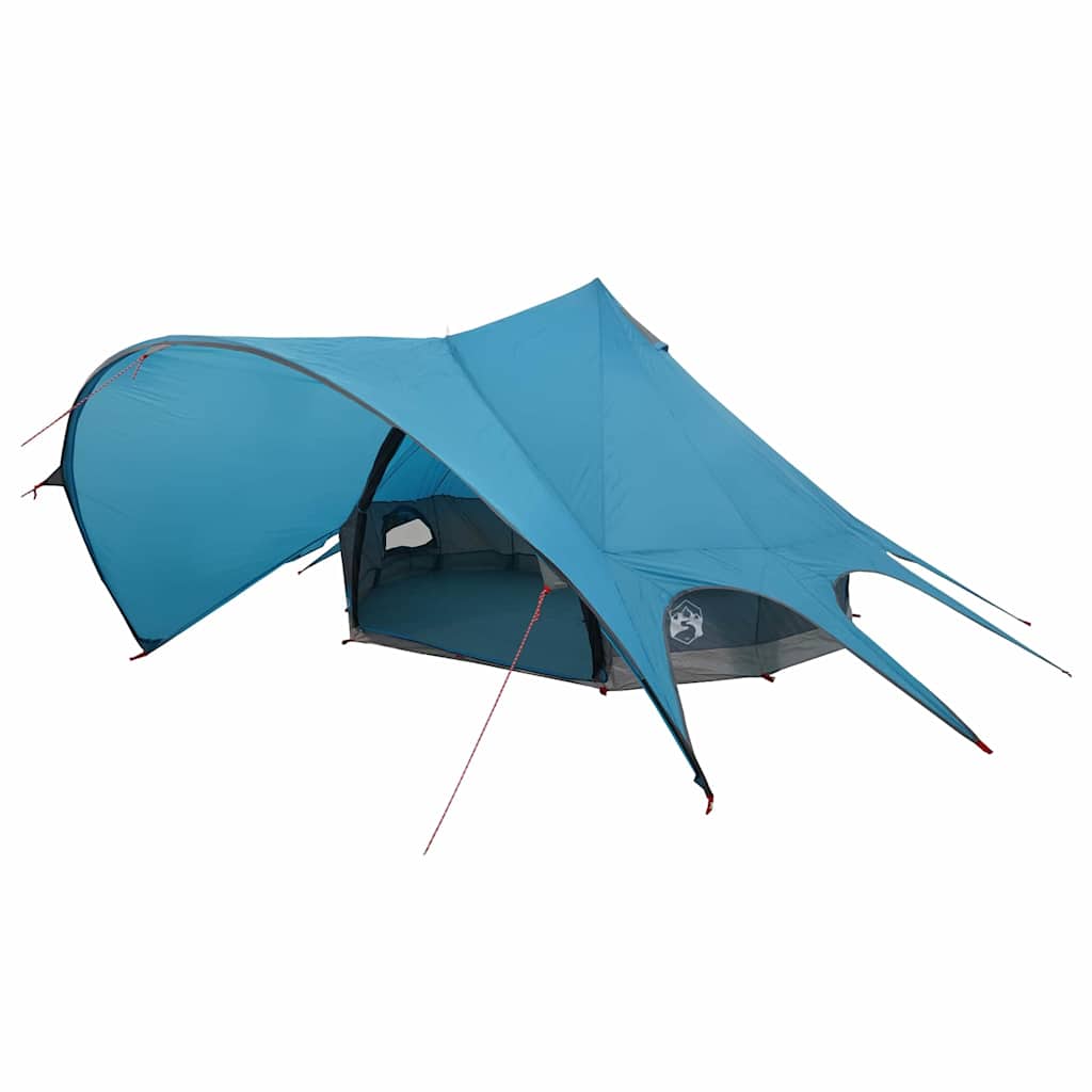 Teepee Telt 3-Person Med Tak Blå Og Grå 312 X 312 X 197 Cm