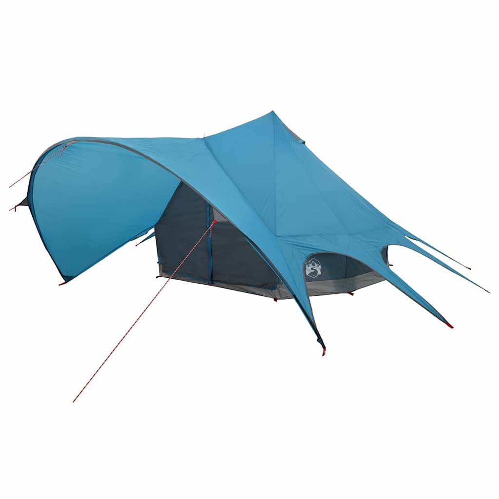 Teepee Telt 3-Person Med Tak Blå Og Grå 312 X 312 X 197 Cm