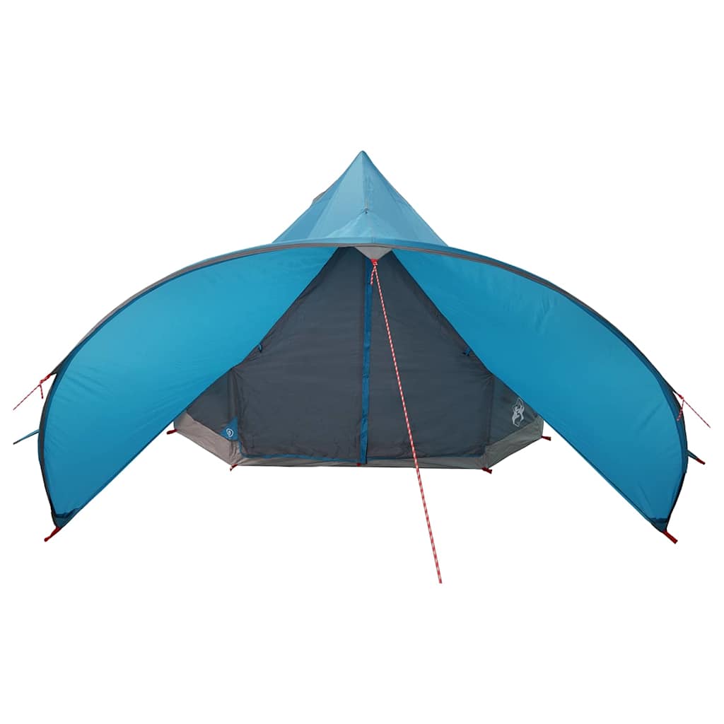 Teepee Telt 3-Person Med Tak Blå Og Grå 312 X 312 X 197 Cm