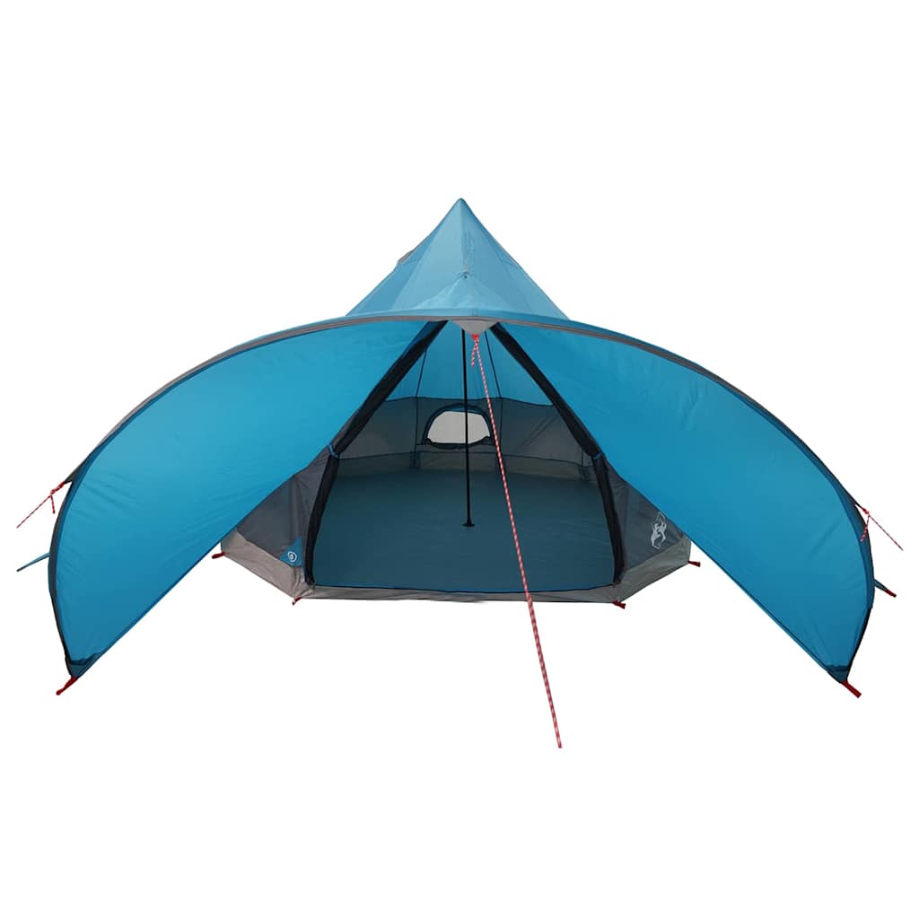 Teepee Telt 3-Person Med Tak Blå Og Grå 312 X 312 X 197 Cm