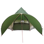 Teepee Telt 5-Person Med Tak Grønn Og Grå 415 X 415 X 247 Cm