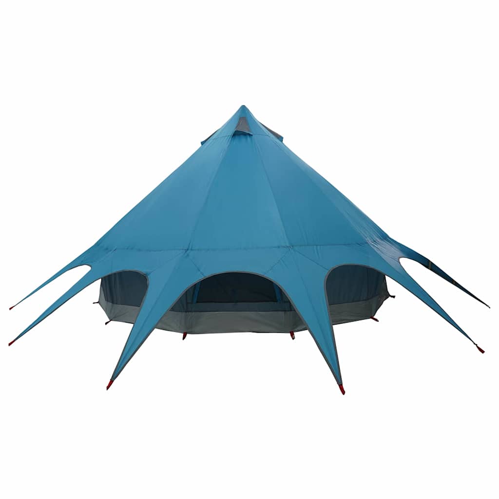 Teepee Telt 5-Person Med Tak Blå Og Grå 415 X 415 X 247 Cm