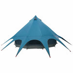 Teepee Telt 5-Person Med Tak Blå Og Grå 415 X 415 X 247 Cm