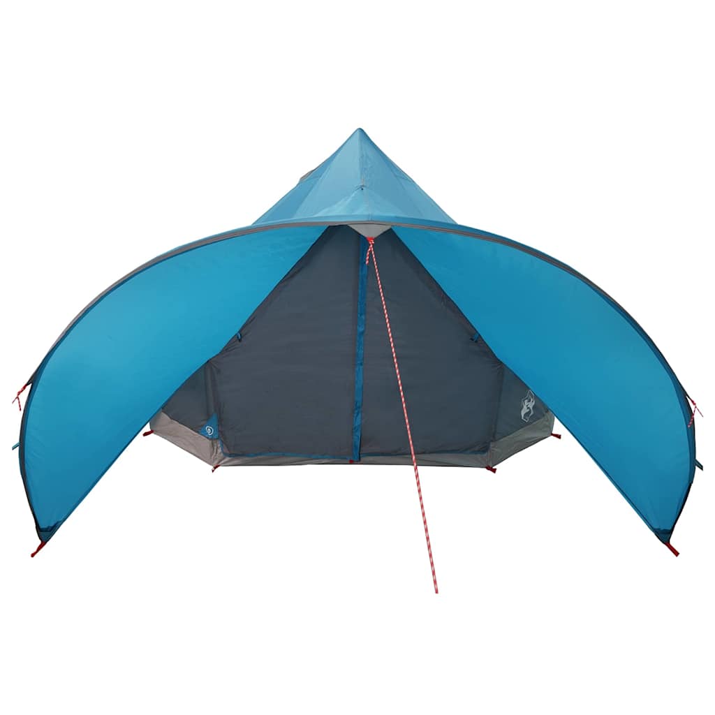 Teepee Telt 5-Person Med Tak Blå Og Grå 415 X 415 X 247 Cm