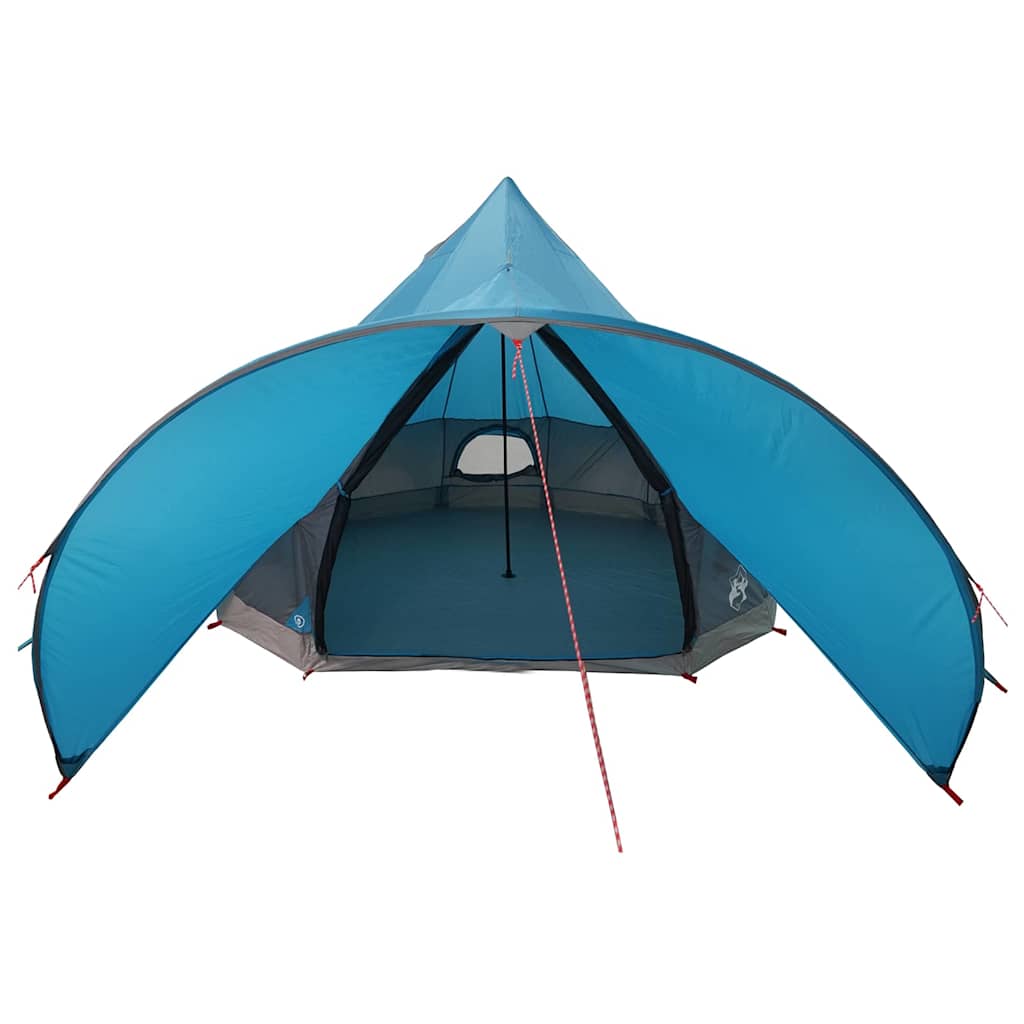 Teepee Telt 5-Person Med Tak Blå Og Grå 415 X 415 X 247 Cm