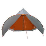 Teepee Telt 5-Person Med Tak Grå Og Oransje 415 X 415 X 247 Cm