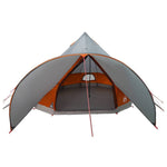 Teepee Telt 5-Person Med Tak Grå Og Oransje 415 X 415 X 247 Cm