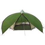Teepee Teltt 7-Personer Med Tak Grønn Og Grå 600 X 600 X 347 Cm