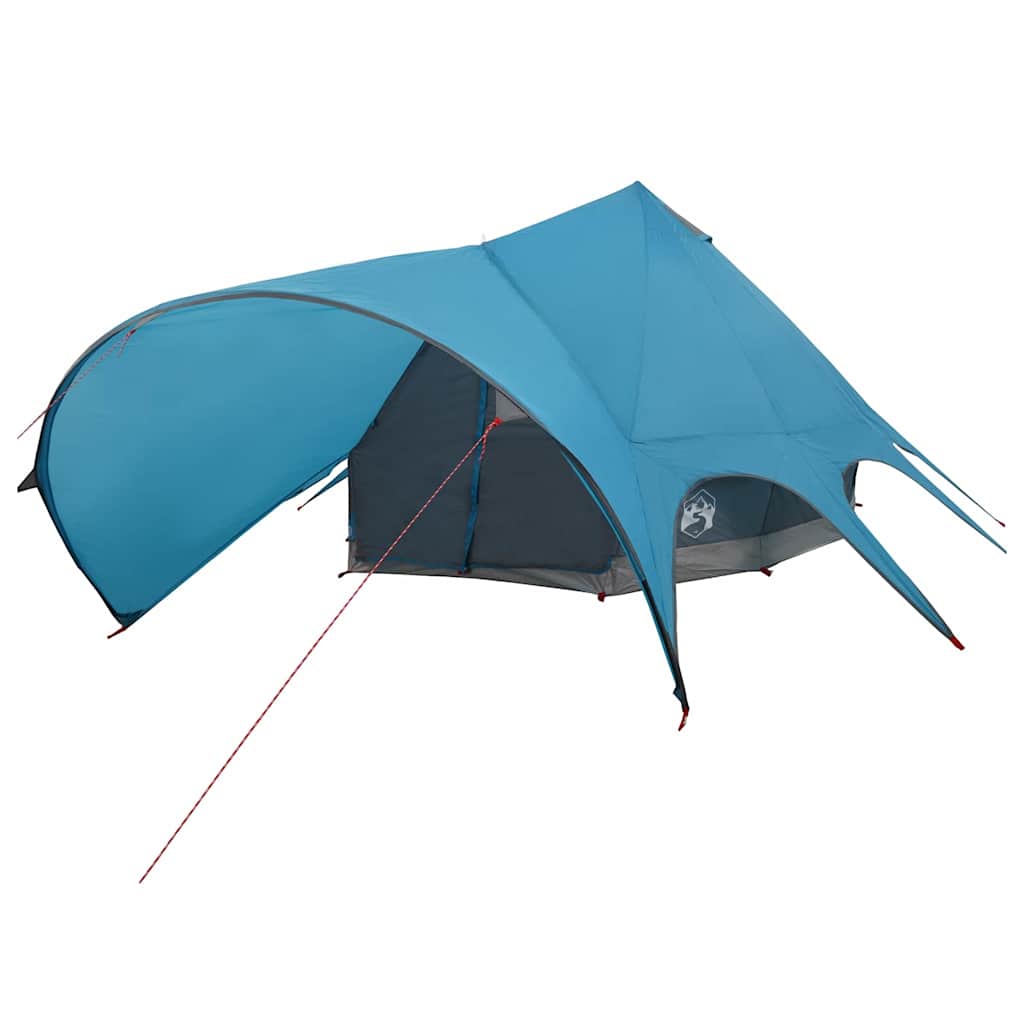 Teepee Teltt 7-Personer Med Tak Blå Og Grå 600 X 600 X 347 Cm