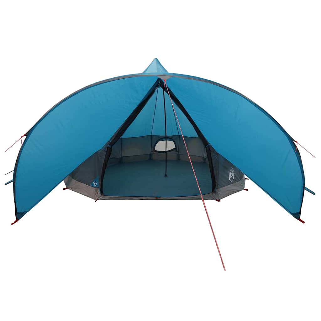 Teepee Teltt 7-Personer Med Tak Blå Og Grå 600 X 600 X 347 Cm