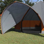 Teepee Teltt 7-Personer Grå Og Oransje 600 X 600 X 347 Cm