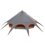 Teepee Teltt 7-Personer Grå Og Oransje 600 X 600 X 347 Cm