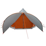 Teepee Teltt 7-Personer Grå Og Oransje 600 X 600 X 347 Cm
