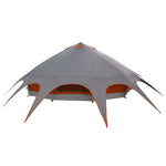 Teepee Telt For 9 Personer Grå Og Oransje 502 X 502 X 297 Cm