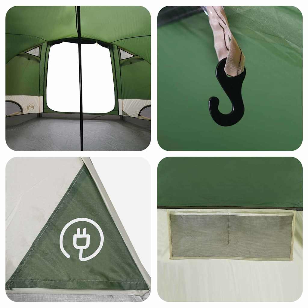 Dome Telt 4-Personer Med Tak Grønn 505 X 450 X 248 Cm
