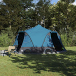 Dome Telt 4-Personer Med Tak Med Lagring Blå 505 X 450 X 248 Cm