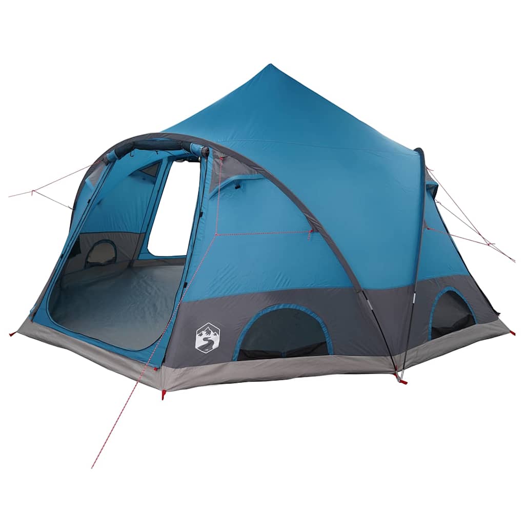 Dome Telt 4-Personer Med Tak Med Lagring Blå 505 X 450 X 248 Cm