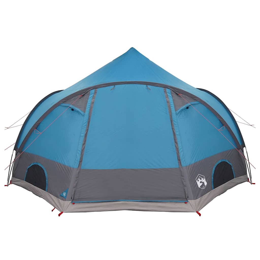 Dome Telt 4-Personer Med Tak Med Lagring Blå 505 X 450 X 248 Cm