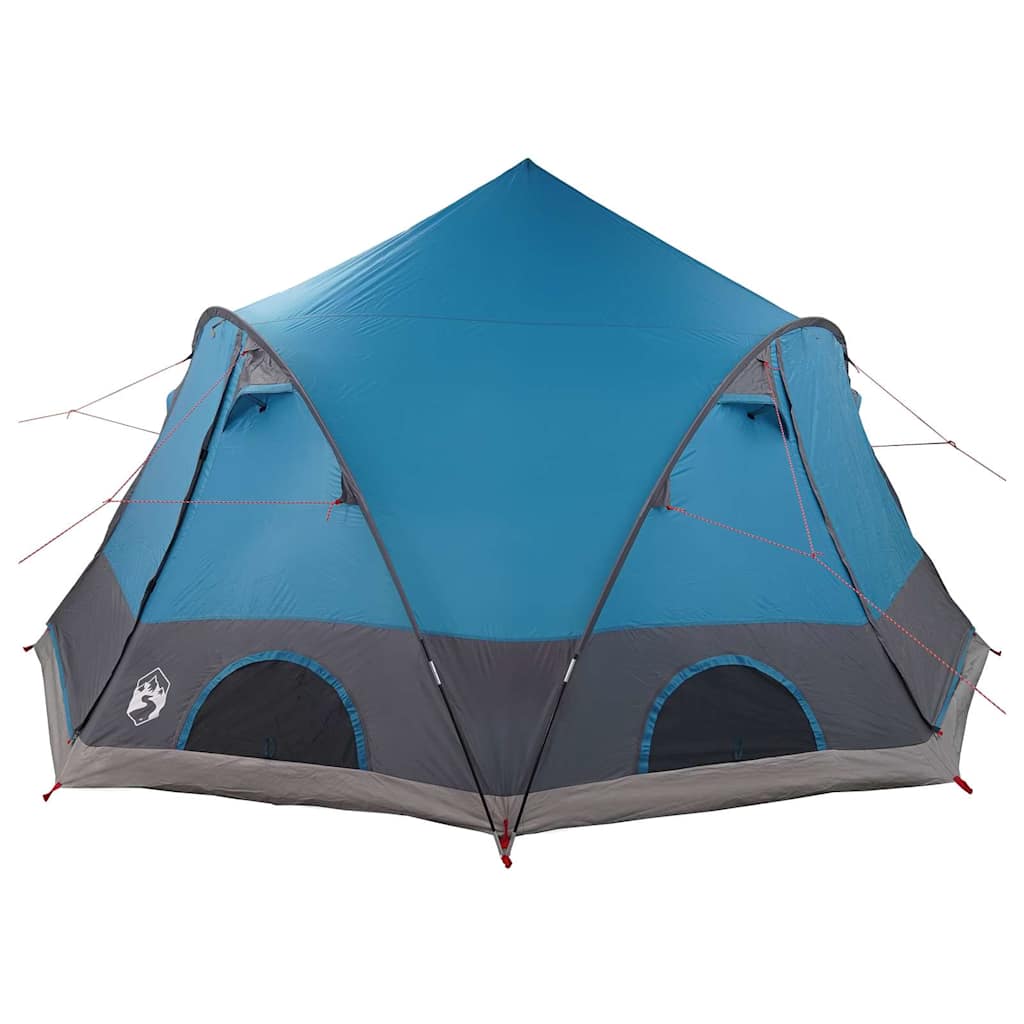 Dome Telt 4-Personer Med Tak Med Lagring Blå 505 X 450 X 248 Cm