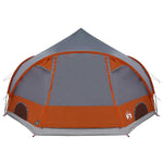 Dome Telt 4-Personer Med Tak Grå Og Oransje 505 X 450 X 248 Cm