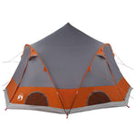Dome Telt 4-Personer Med Tak Grå Og Oransje 505 X 450 X 248 Cm