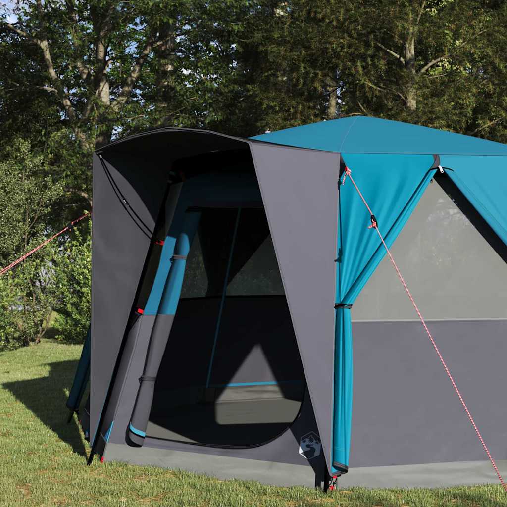 Kabin Telt For 6 Personer Med Tak Blå 425 X 396 X 222 Cm