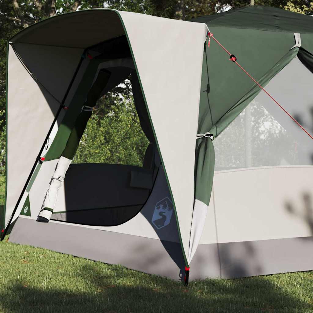 Hytte Telt 7-Personer Med Tak Grønn 400 X 350 X 212 Cm