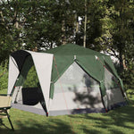 Hytte Telt For 5 Personer Grønn Og Hvit 333 X 317 X 194 Cm