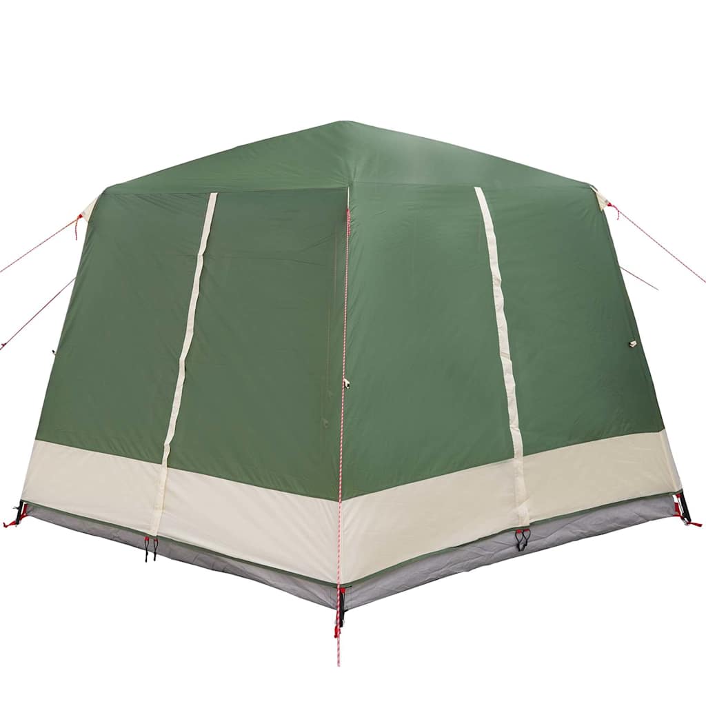 Hytte Telt For 5 Personer Grønn Og Hvit 333 X 317 X 194 Cm