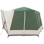 Hytte Telt For 5 Personer Grønn Og Hvit 333 X 317 X 194 Cm