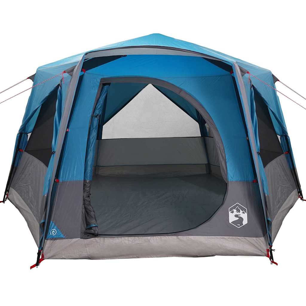 Hytte Telt For 5 Personer Med Tak Blå Og Grå 333 X 317 X 194 Cm