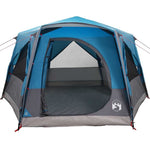 Hytte Telt For 5 Personer Med Tak Blå Og Grå 333 X 317 X 194 Cm