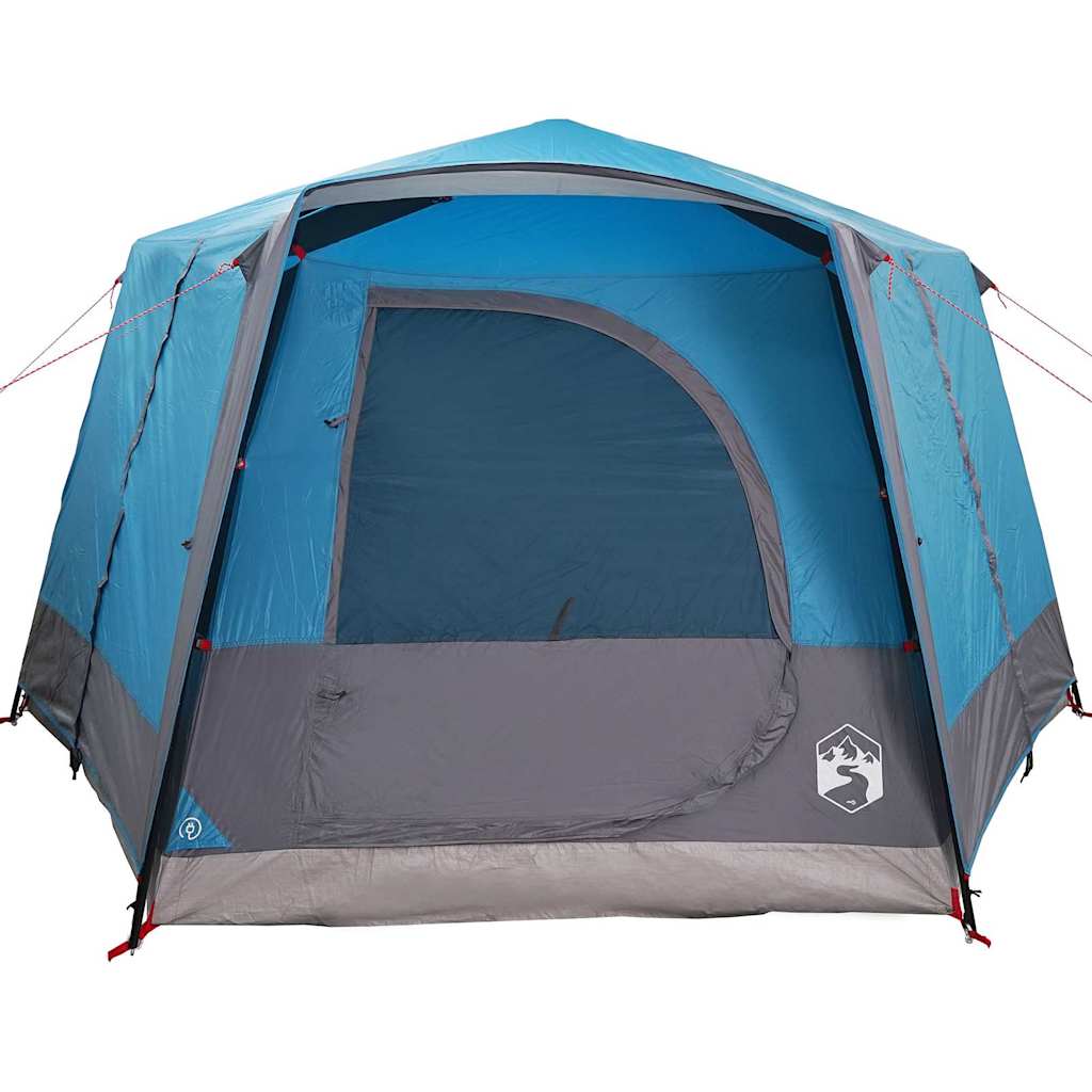 Hytte Telt For 5 Personer Med Tak Blå Og Grå 333 X 317 X 194 Cm