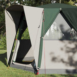 Hytte Telt For 3 Personer Grønn Og Hvit 320 X 320 X 203 Cm